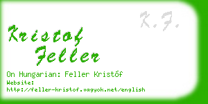 kristof feller business card