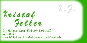 kristof feller business card